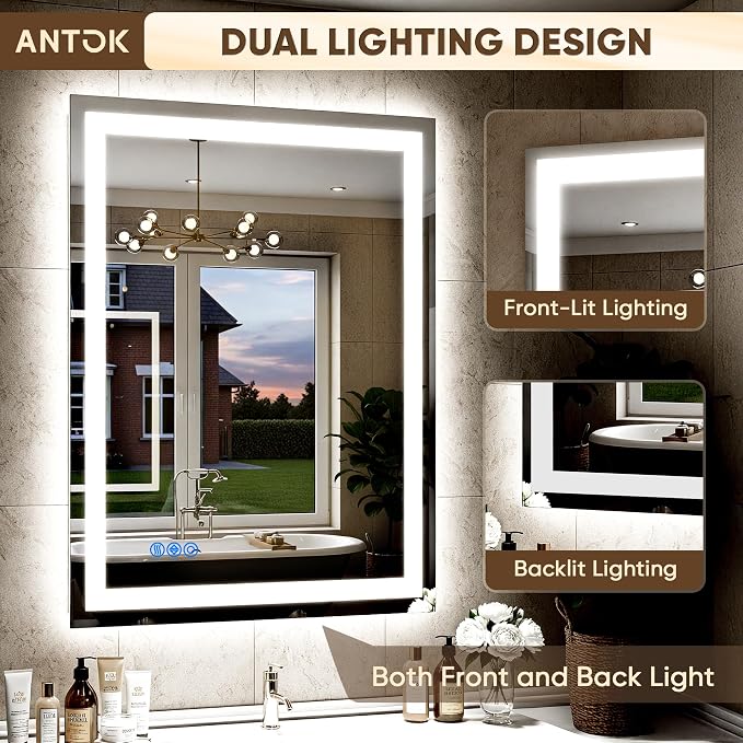 Antok 72"x 36" LED Bathroom Mirror - Image 4