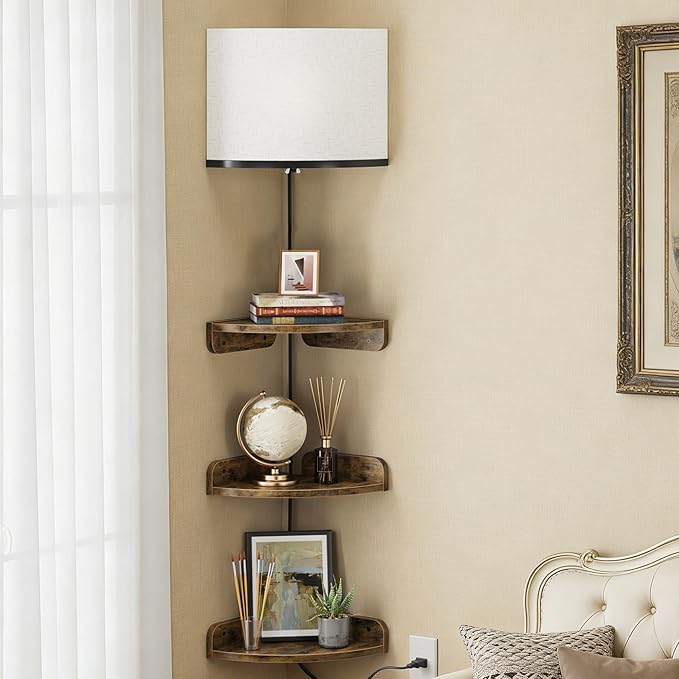 YAOHUOO Corner Shelf Wall Mounted by YAOHUOO