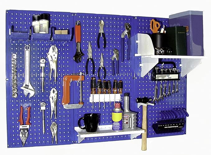 Wall Control 30-WRK-400BUW Standard Workbench Metal Pegboard Tool Organizer by Wall+Control