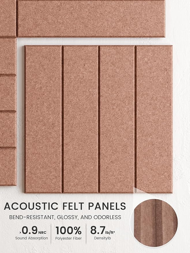 Bumusty Large Cork Board Alternative-48 x 36" Felt Bulletin Board Tiles - Image 3