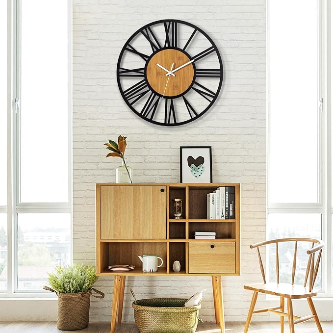 1st owned Wall Clocks for Living Room Decor, Round Silent Non Ticking, Modern - Image 5