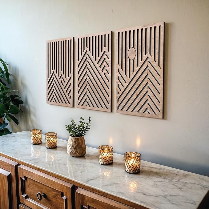 qmmp Modern Wooden Wall Sculptures by qmmp