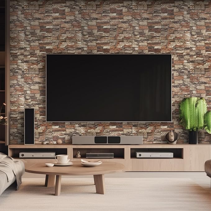 Yutianli 20PSC 3D Wall Panels Peel and Stick Faux Brick Wall Panels - Image 2