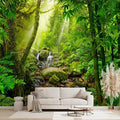 Green Forest Tropical Rainforest wallpeper Living Room Bedroom Nature Jungle by WXHFM