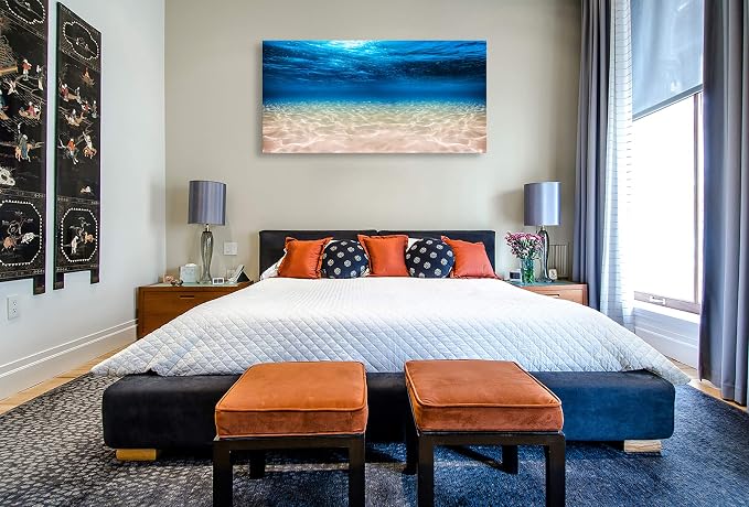 Cao Gen Decor Art-S00762 Print Artwork Blue Ocean Sea Wall Art Canvas Prints - Image 6