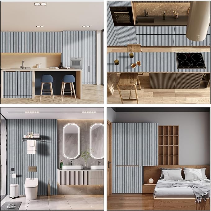 Gray Wood Slat Wallpaper - Image 2