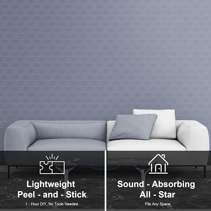 WoveN SounD Brick Acoustic Wall Panels Seamless Visual, High Density, Sound - Image 7