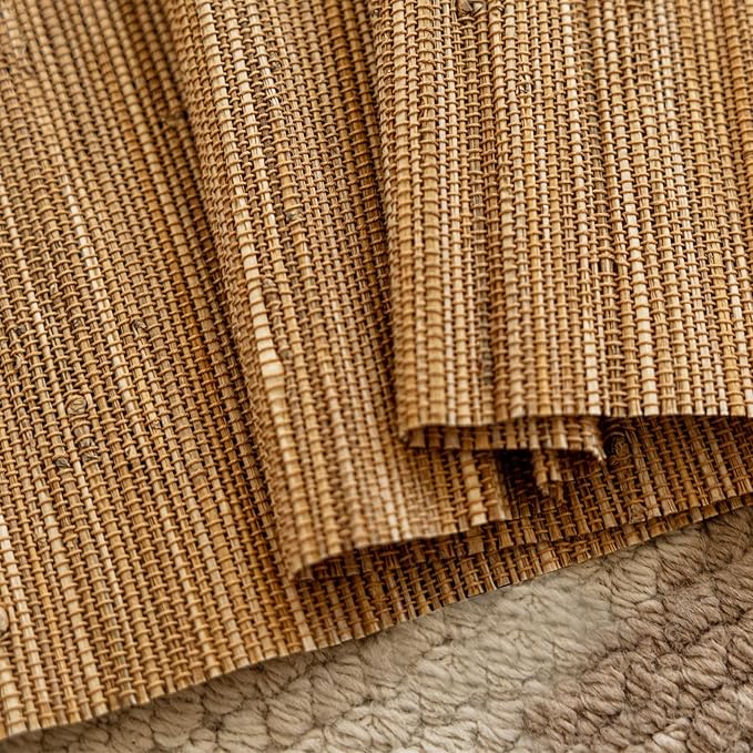 DEJAVU Cordless Bamboo Roman Shades, Natural Woven Shades - Image 5