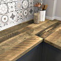 WESTICK Wood Peel and Stick Wallpaper Rustic Butcher Block Contact Paper by WESTICK