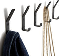 Decorative Coat Hooks For Wall Mount Set of 5 by KIBAGA
