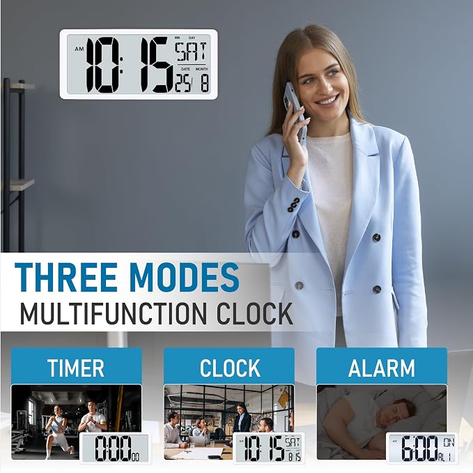 TXL Large Digital Wall Clock - Image 5