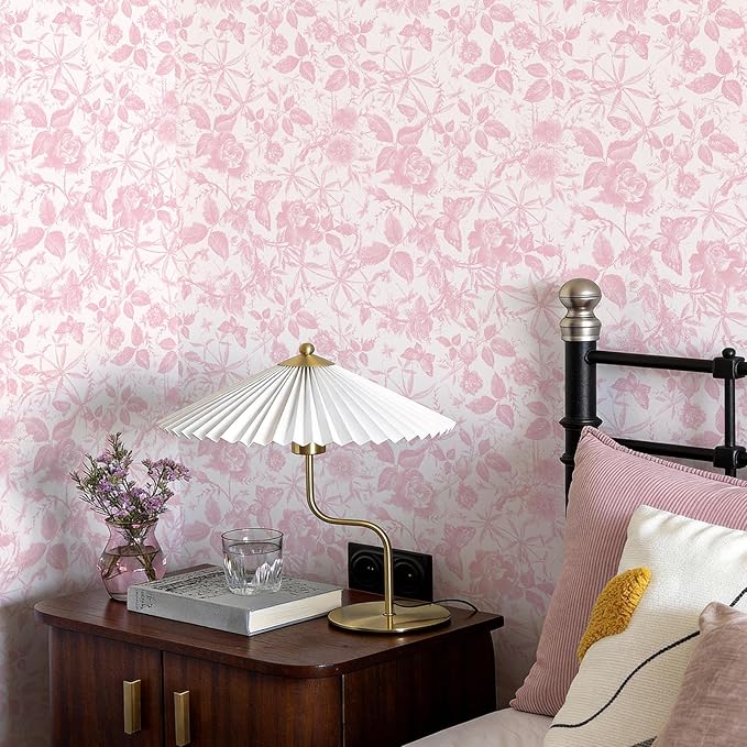 JiffDiff Floral Vintage Wallpaper Peel and Stick - Image 5