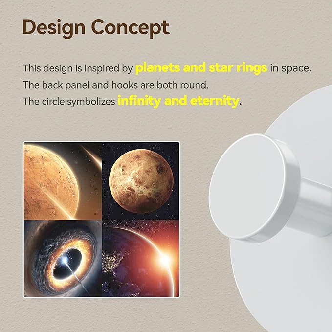 bussdis White Adhesive Wall Hook - Image 5