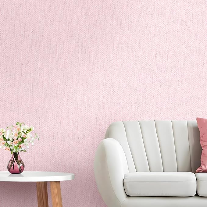 Grasscloth Peel and Stick Wallpaper Faux Linen Contact Paper 15.7inch x - Image 4