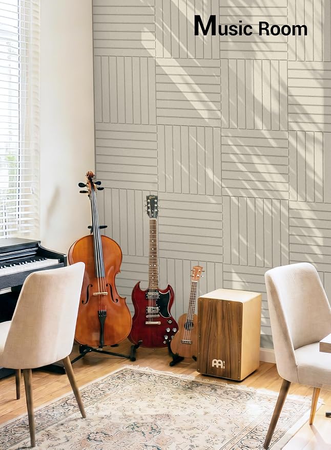 Waister 12 Pack Soundproof Wall Panels, 0.47 inch Thicker High Density Acoustic - Image 9
