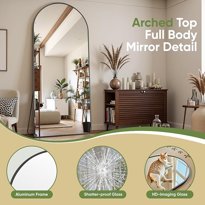 Full Length Mirror, Oversized Floor Mirrors, Leaning Free Standing Mirrors - Image 5