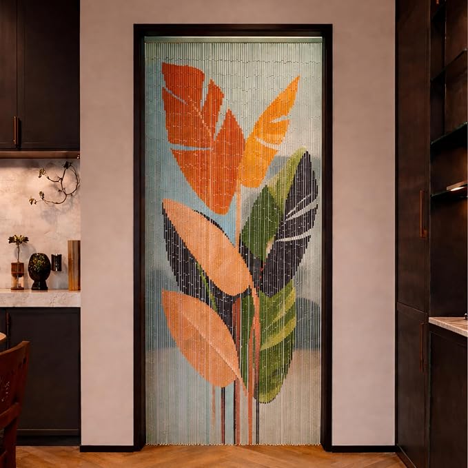 Vietbud Décor Tropical Leaves Beaded Curtains - Image 7