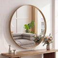 NEWBULIG 28-Inch Round Wall Mirror, Bathroom Wall Circle Mirror by NEWBULIG