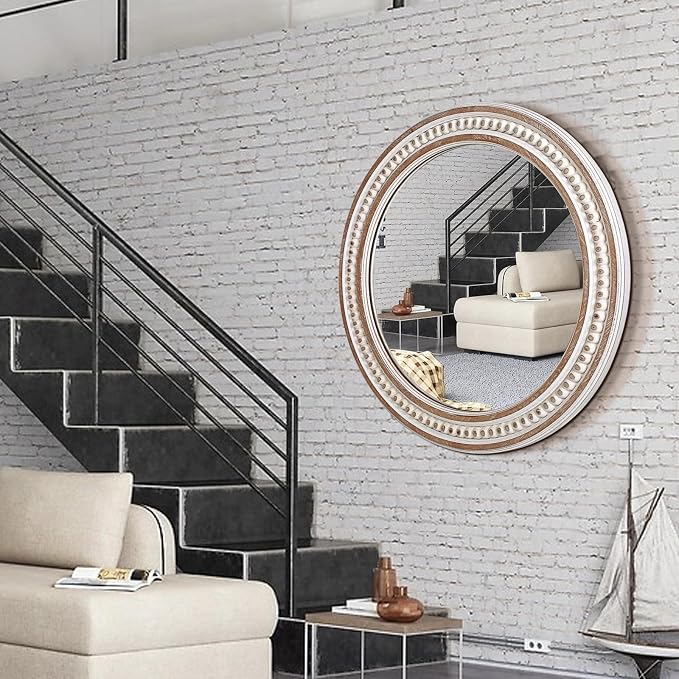 24 Inches Rustic Round Wall Mirrors - Image 4