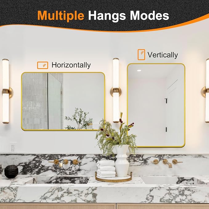 Delma Bathroom Mirror, High-Definition Vanity Mirror, Versatile Mirror - Image 7
