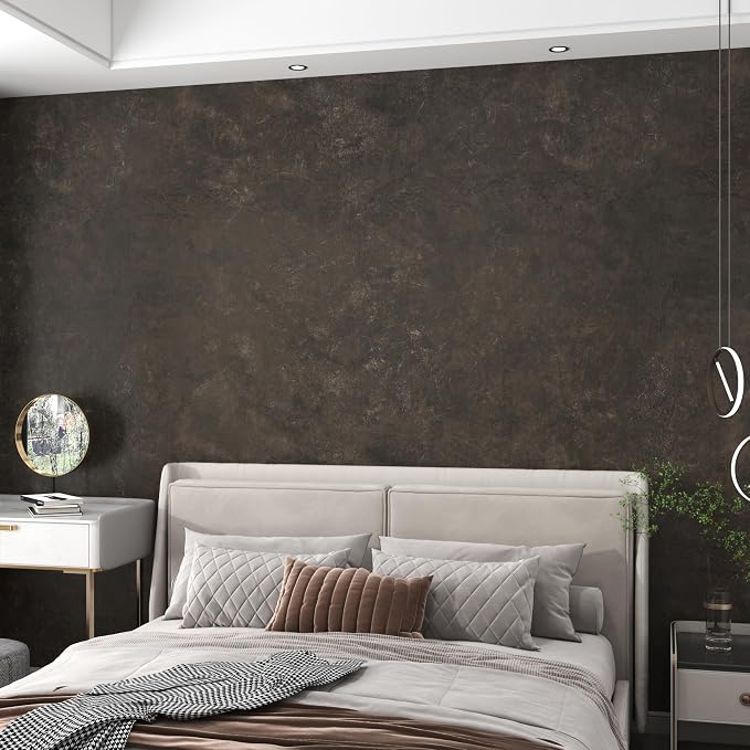 3yecao 16"×1181" Big Roll Large Size Thick Dark Brown Tan Grey Concrete - Image 9