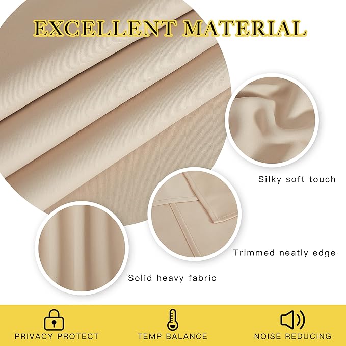 NICETOWN Blackout Curtains for Windows 84 inch Long - Image 6