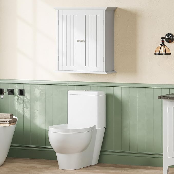 ChooChoo Bathroom Wall Cabinet, Over The Toilet Space Saver Storage Cabinet - Image 8