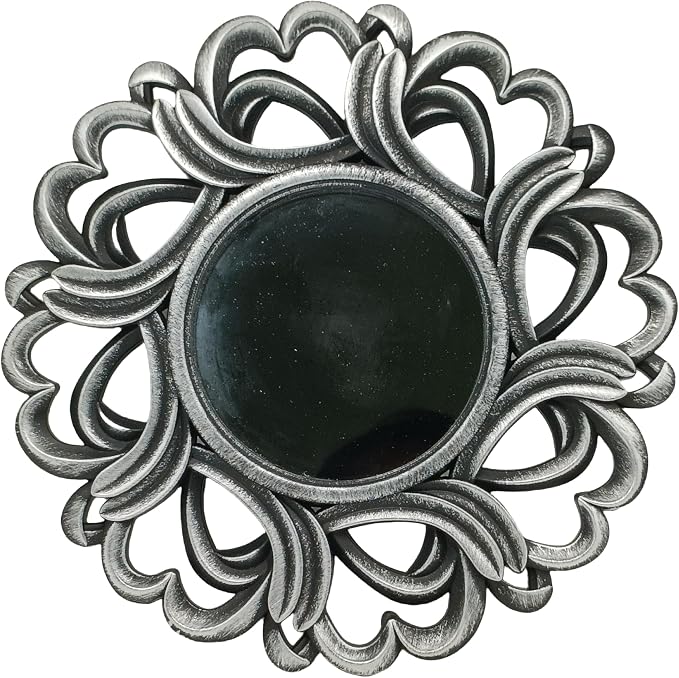Retro Silver Mirrors for Wall Pack of 3. Round Mirrors. Decorative - Image 6