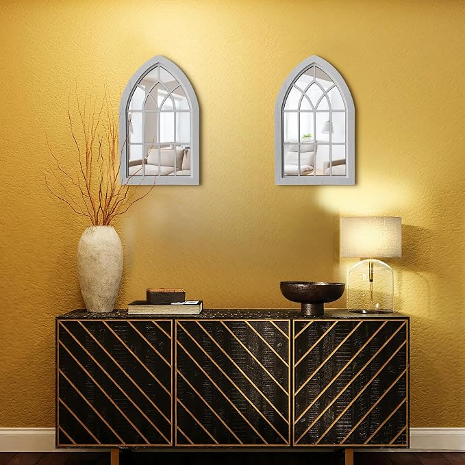 ZEXUIRU 2 Set. Rustic Wall Mirrors - Image 5