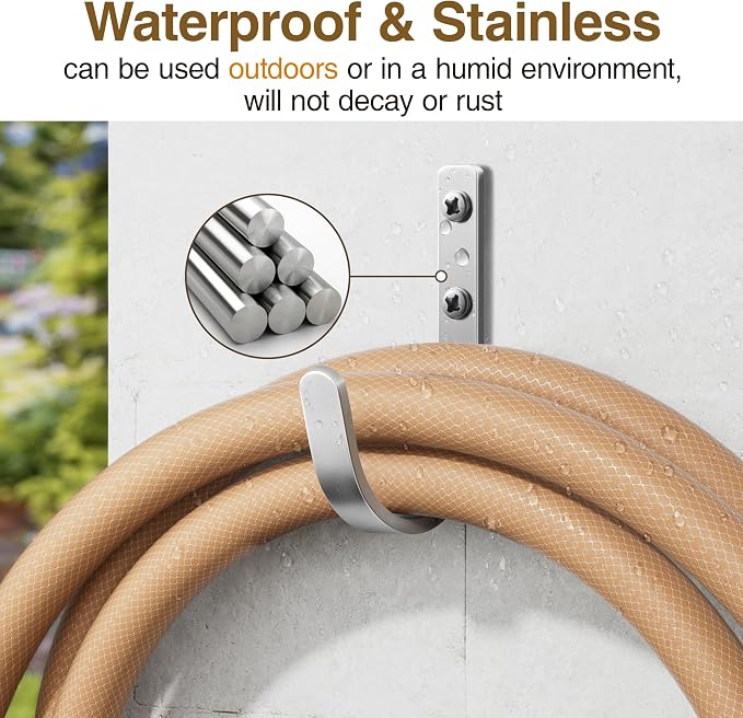 Aluminum Wall Hooks for Hanging Towel/Coat - 22LB Screw in Metal Hanger Wall - Image 7