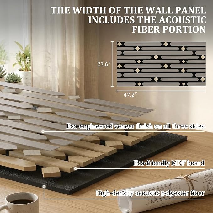 PVC Acoustic Wall Panels, Geometric Sound-Reducing Panels - Image 6
