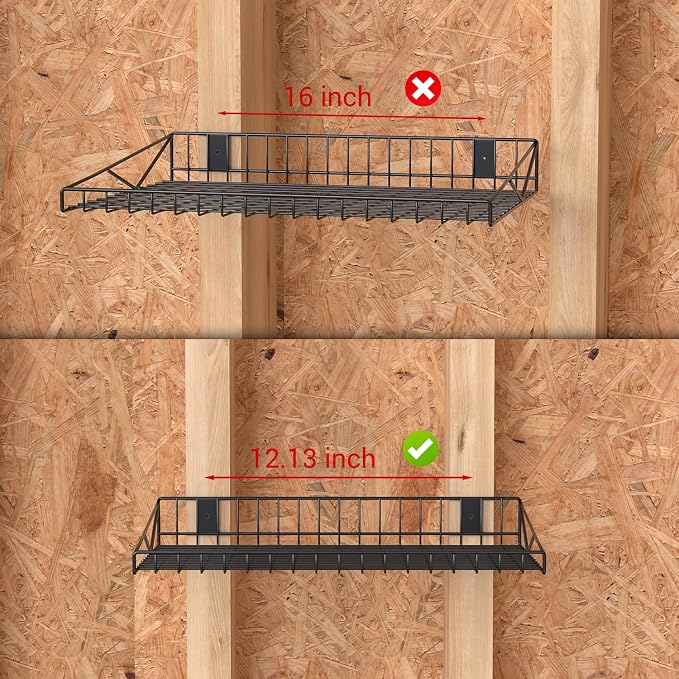 4 Pack Garage Wall Shelf, Garage Wall Mounted Shelving, Heavy Duty Floating - Image 8
