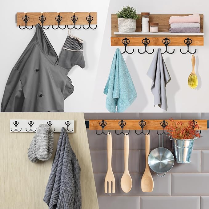 12 Sets Vintage Coat Hooks, Wall Hooks - Image 7