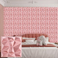 Heikki 30 Pack 3D Wall Panel for Interior Wall Décor, PVC Flower Textured Wall by YourBestChoices