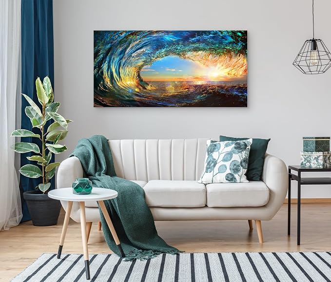 Cao Gen Decor Art S06798 Giant Wave Water Wall Art Canvas Prints 1 Panels Ocean - Image 8
