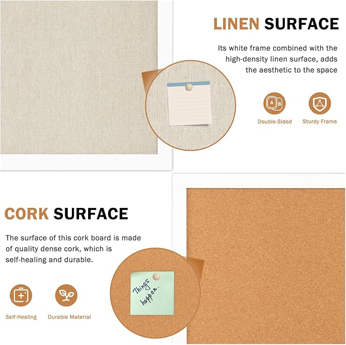 Double-Sided Large Cork Board - Image 4