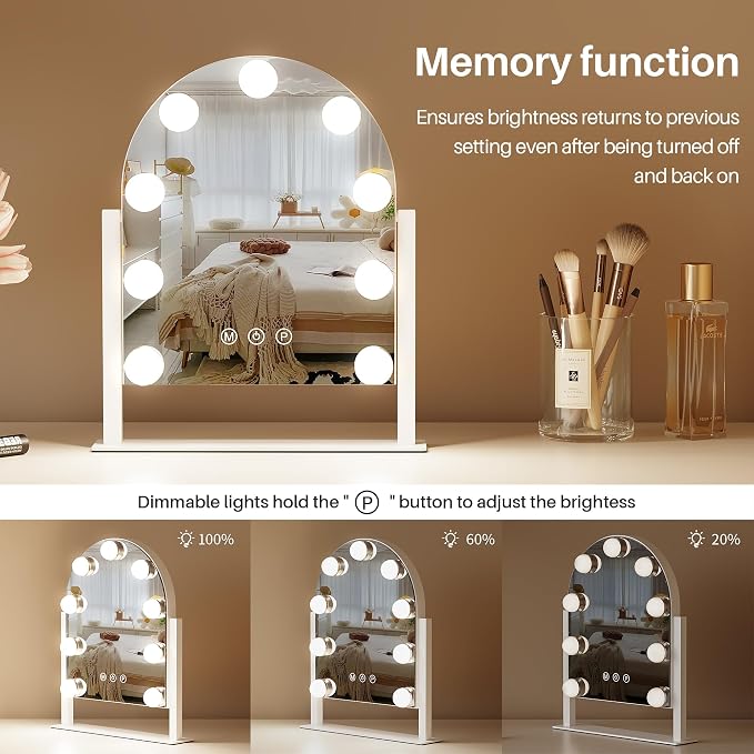 ZL ZELing Makeup Mirror with Lights, Vanity Mirror with Lights, Lighted Makeup - Image 3