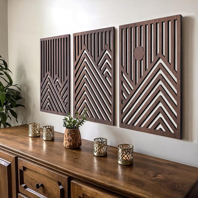 qmmp Modern Wooden Wall Sculptures by qmmp