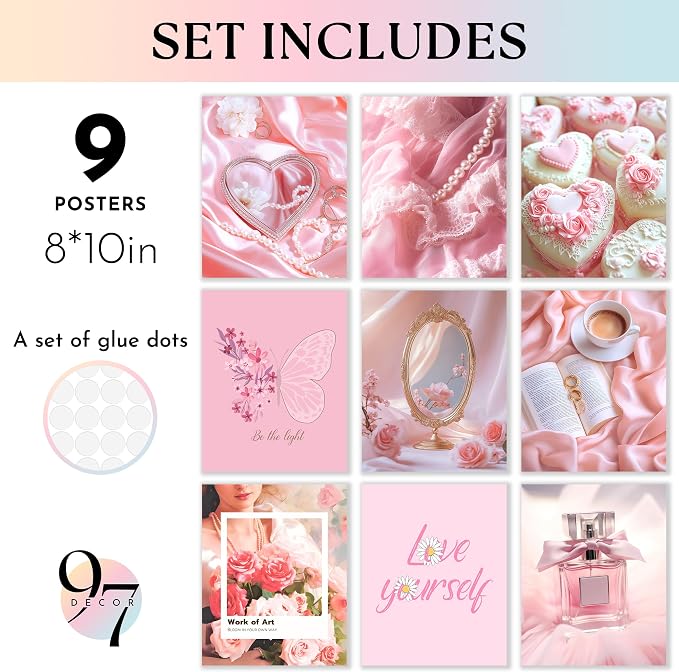 97 Decor Pink Coquette Room Decor Aesthetic - Image 2