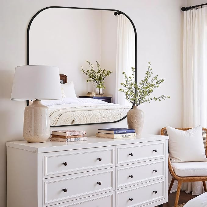 Bathroom Mirror for Wall, HD Reflection Shatterproof Square Mirror for Living - Image 5