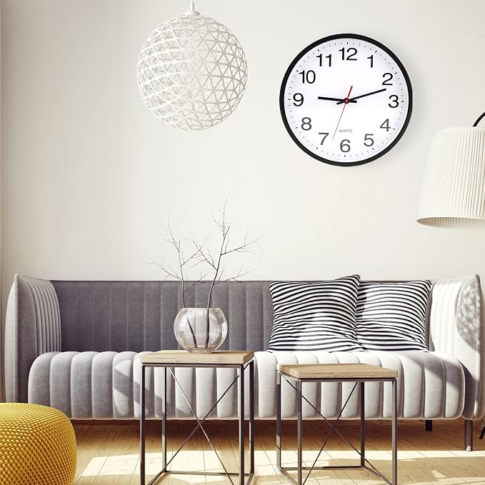 OceeK Wall Clock, Silent Non-Ticking, Modern Small Wall Clocks 8 Inch, Quality - Image 5