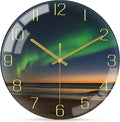 VIKMARI 12 Inch Modern Wall Clock, Aesthetic Black and Gold Decor Accessories by VIKMARIWallClock