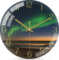 VIKMARI 10 Inch Modern Wall Clock, Aesthetic Black and Gold Decor Accessories by VIKMARIWallClock