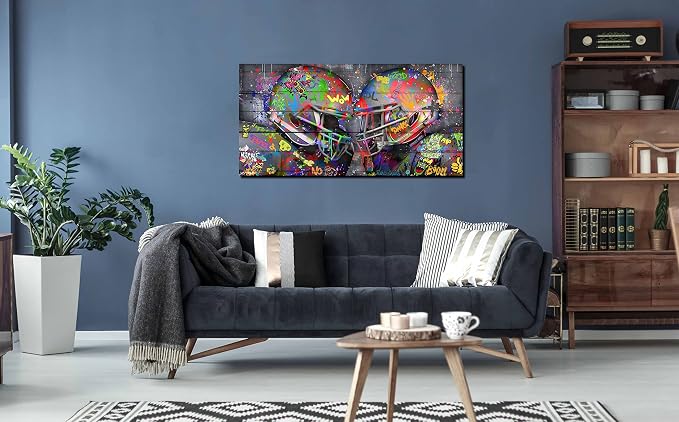 SIXTTART Graffiti Rugby Sports Posters Canvas Wall-Art - Image 4
