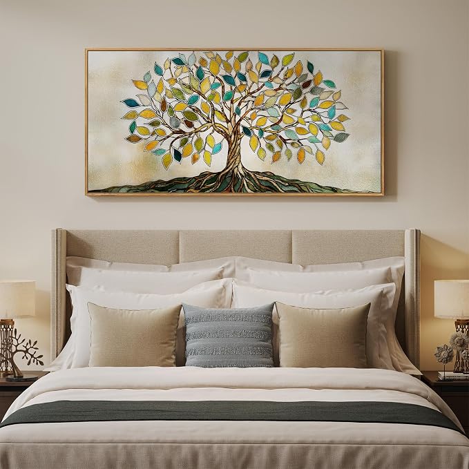 Large Framed Tree of Life Wall Art - Image 8