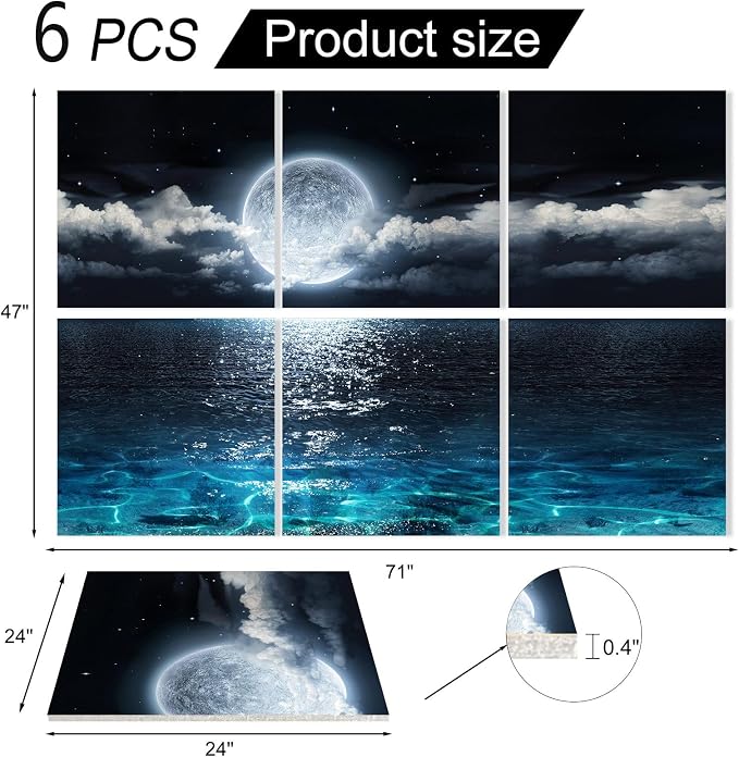 YPY Acoustic Panels Soundproof Wall Panels: Sound Absorbing Wall Art Decorative - Image 6