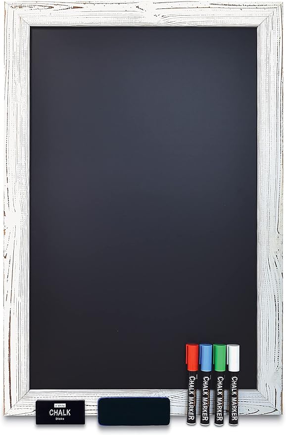 Better Office Products Magnetic Wall Chalkboard, X Large Size 20" x 30" by BetterOfficeProducts