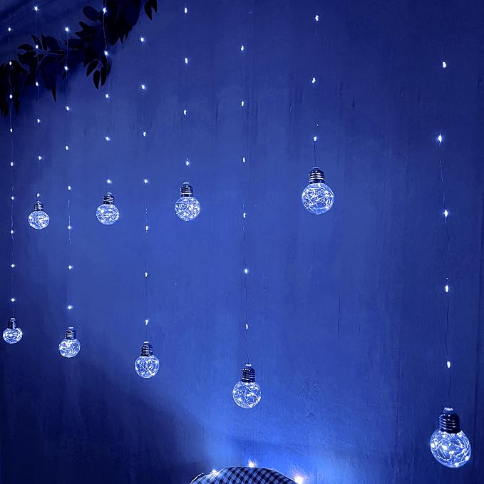 YOLIGHT Wishing Ball Curtain Lights 200 LED Window Curtain String Lights - Image 7