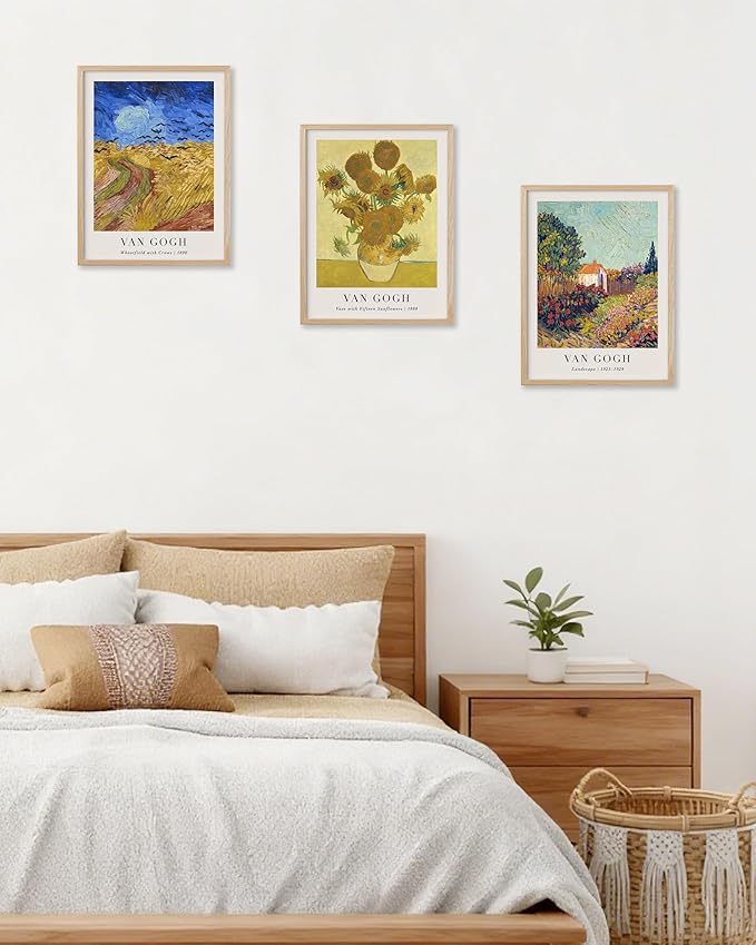 HesenDot Unframed Vincent Van Gogh Wall Art Prints Set of 3, 12x16in Classic - Image 6