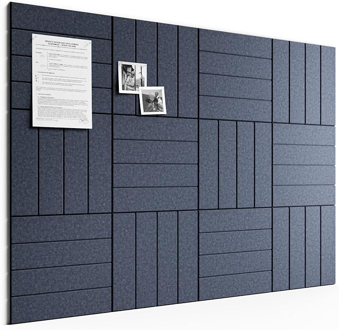 Bumusty Large Cork Board Alternative-48 x 36" Felt Bulletin Board Tiles by BUMUSTY